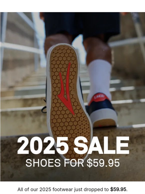 All 2025 silhouettes now $59.95.