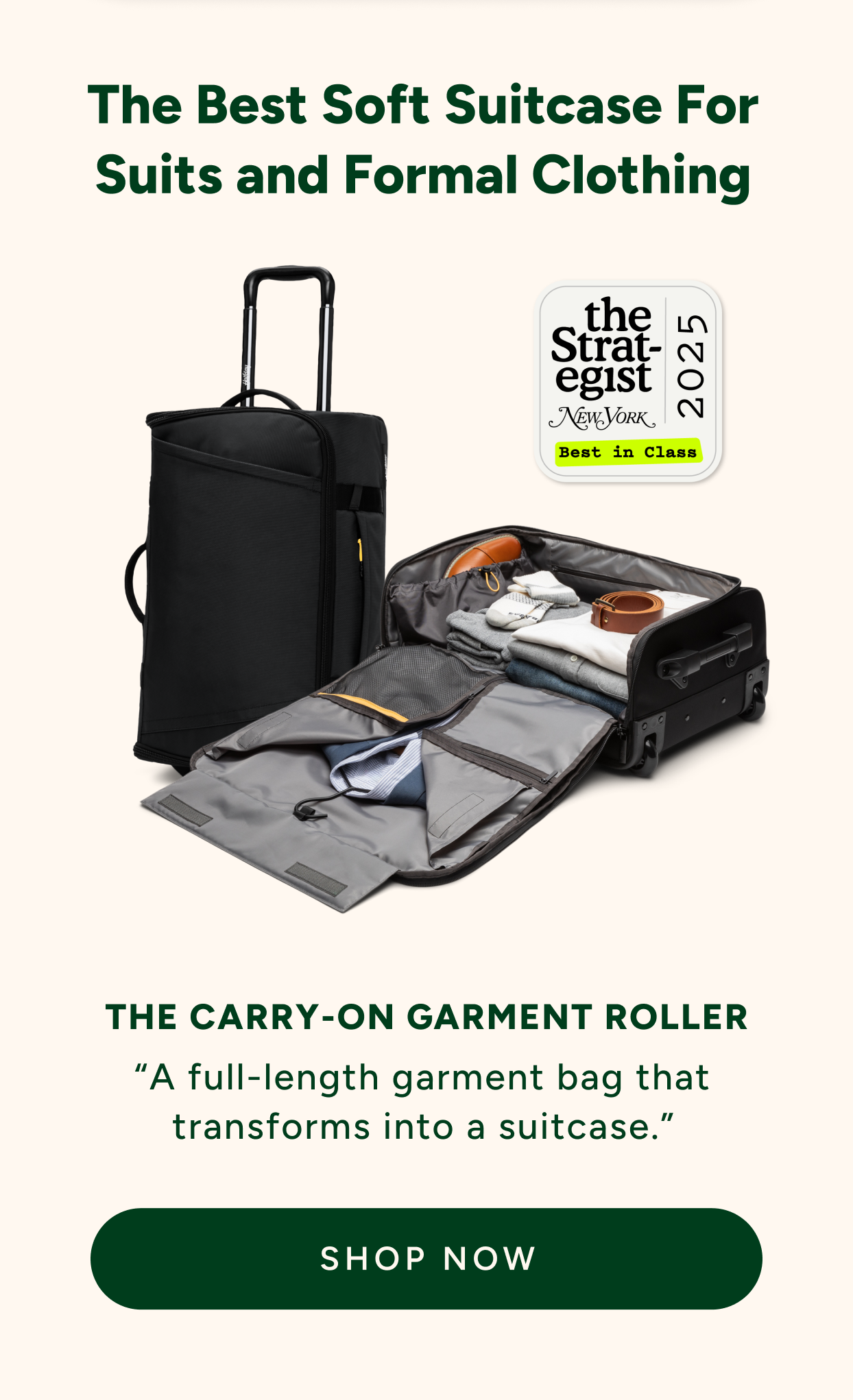 Carry-On Garment Roller
