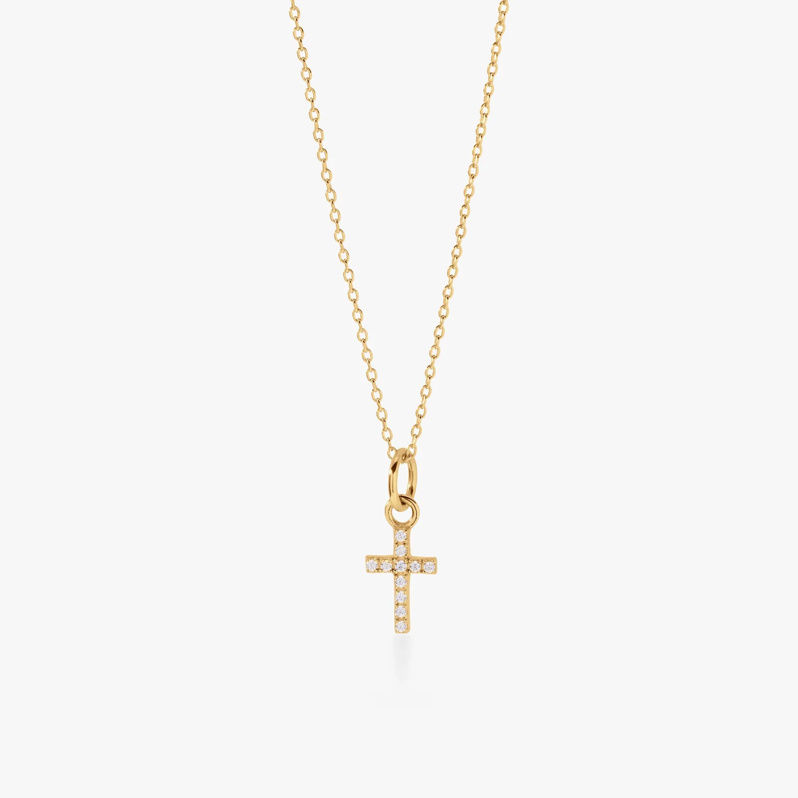 Image of Pavé Cross Necklace
