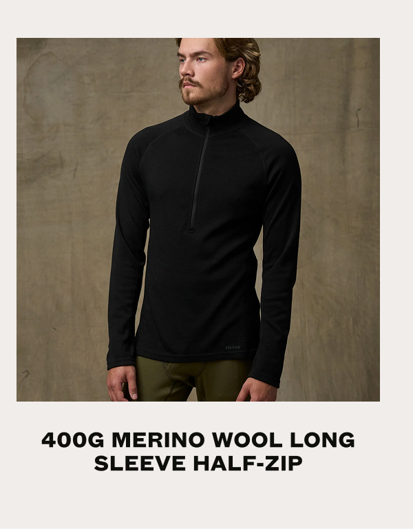 400g Merino Wool Half Zip