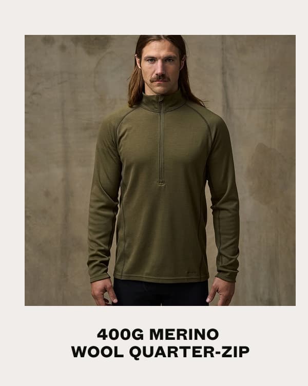 400g Merino Wool Half Zip