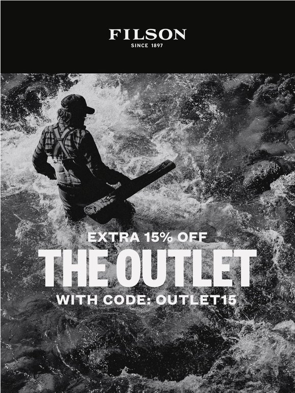Extra 15% Off The Outlet