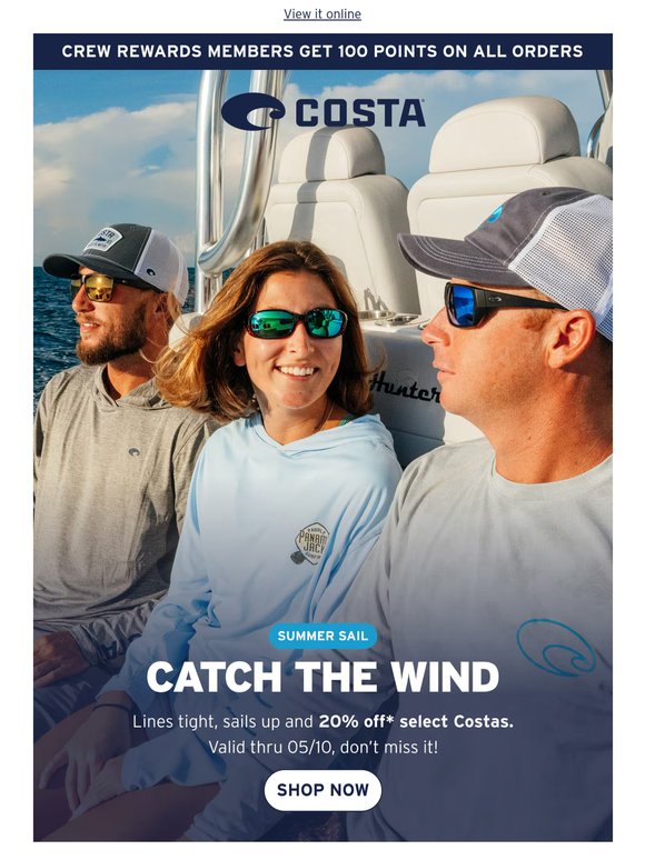Summer Sail: 20% off starts now.