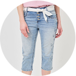 Damen Capri-Jeans