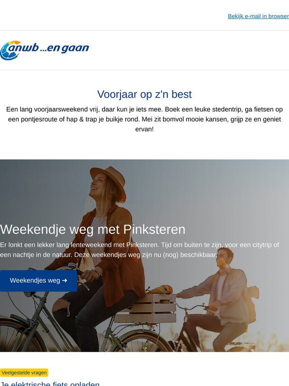 Dit zijn beschikbare weekendjes weg met Pinksteren ☀️