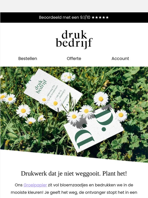 Kies jij al voor duurzaam drukwerk? 🌱