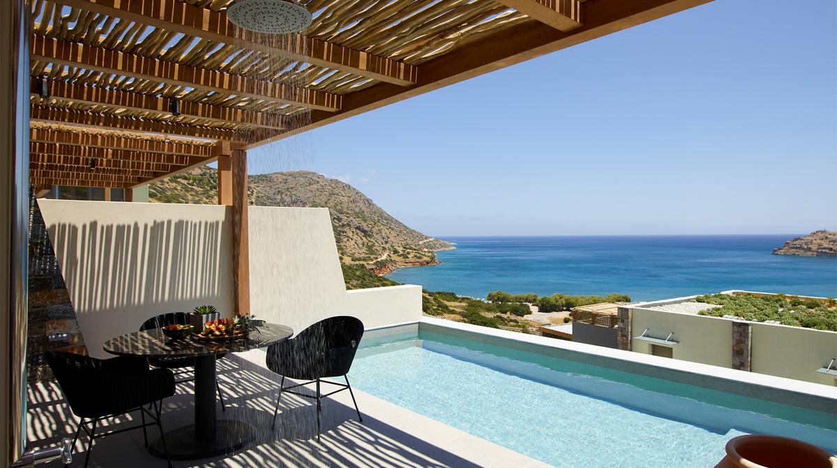 Tranquil Crete Private Pool Retreat with Daily Breakfast, Nightly Dinner & Sunset Cocktails