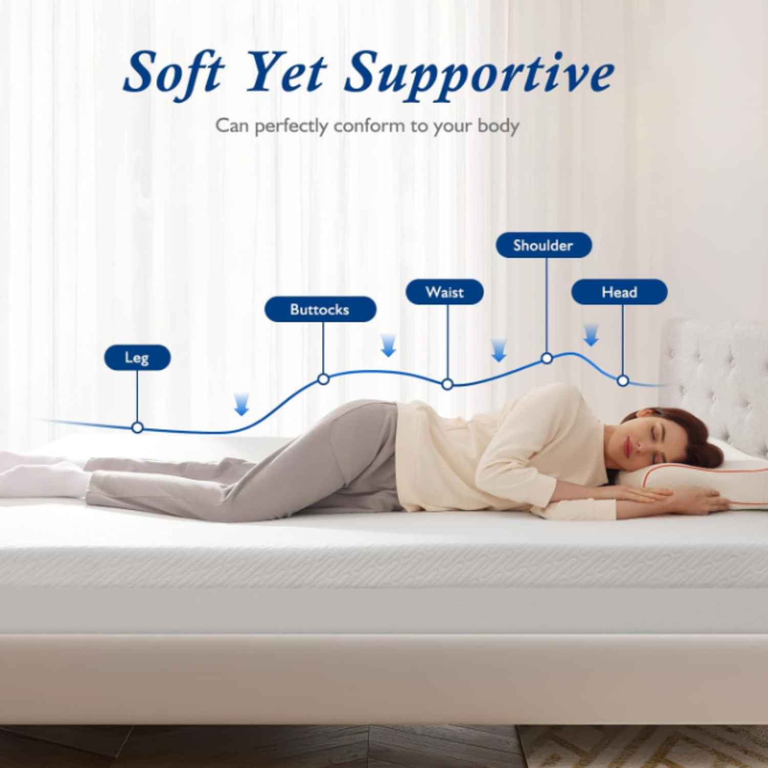 Hush Haven Memory Foam Mattress Topper