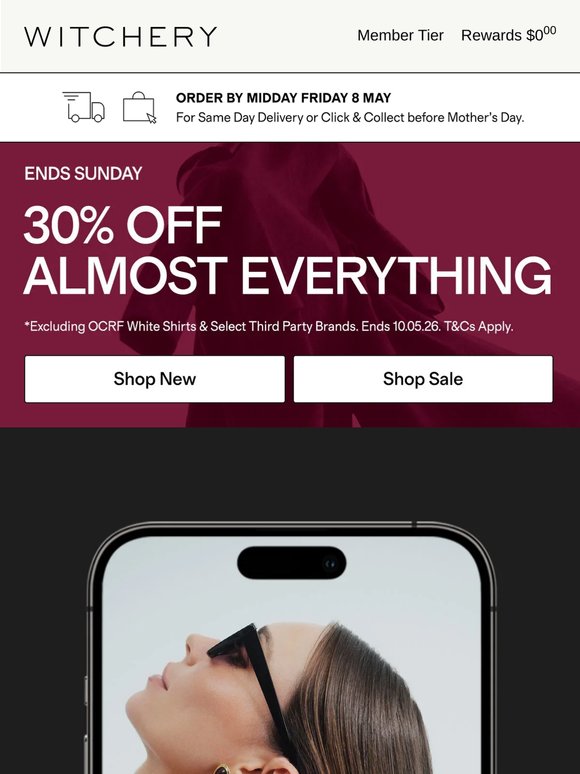 It's Not Too Late: Shop 30% Almost Everything