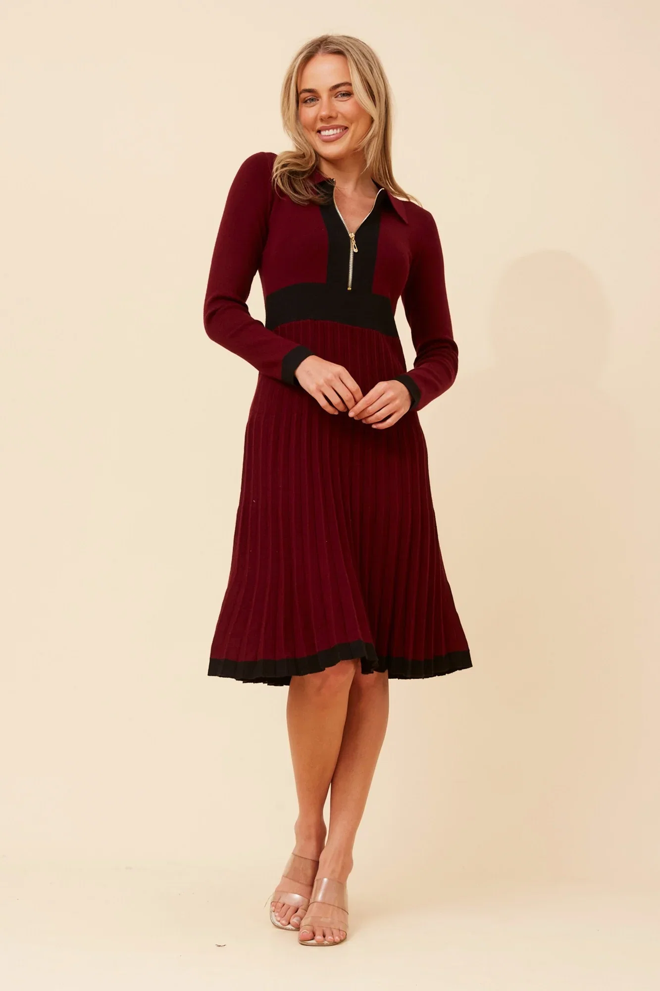 Image of LUNARIA PLEATED DRESS