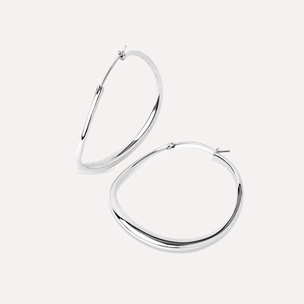 Wave Large Hoops
