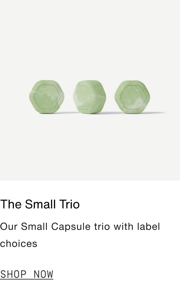 Click to shop The Small Trio in Jade