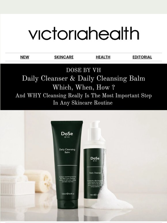 15% Off DoSe by VH Daily Cleanser and Daily Cleansing Balm