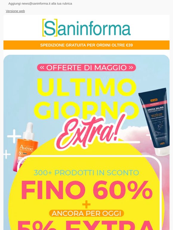 Offerte di Maggio 😍 EXTRA... ultimo giorno - solo oggi!