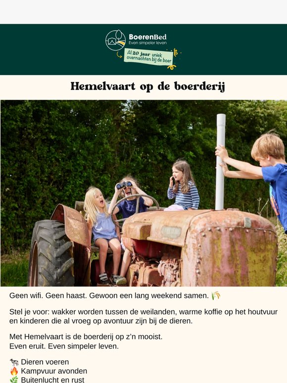 Hemelvaart op de boerderij 🌾