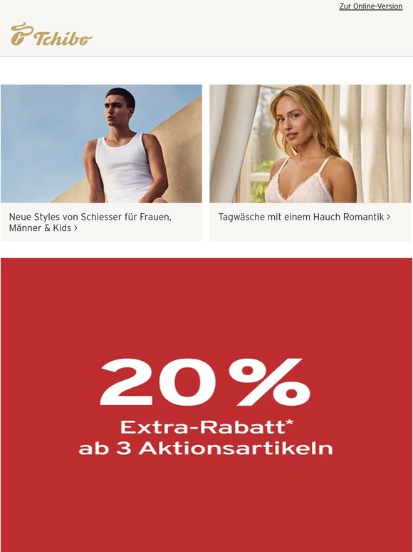 20% Rabatt* ab 3 Aktionsartikeln! 🤑🤑