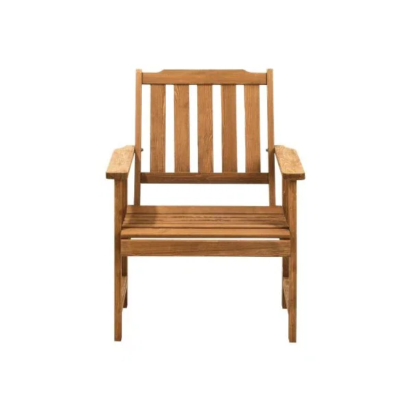 Outdoor Armchair Wooden Patio Chairs Brown