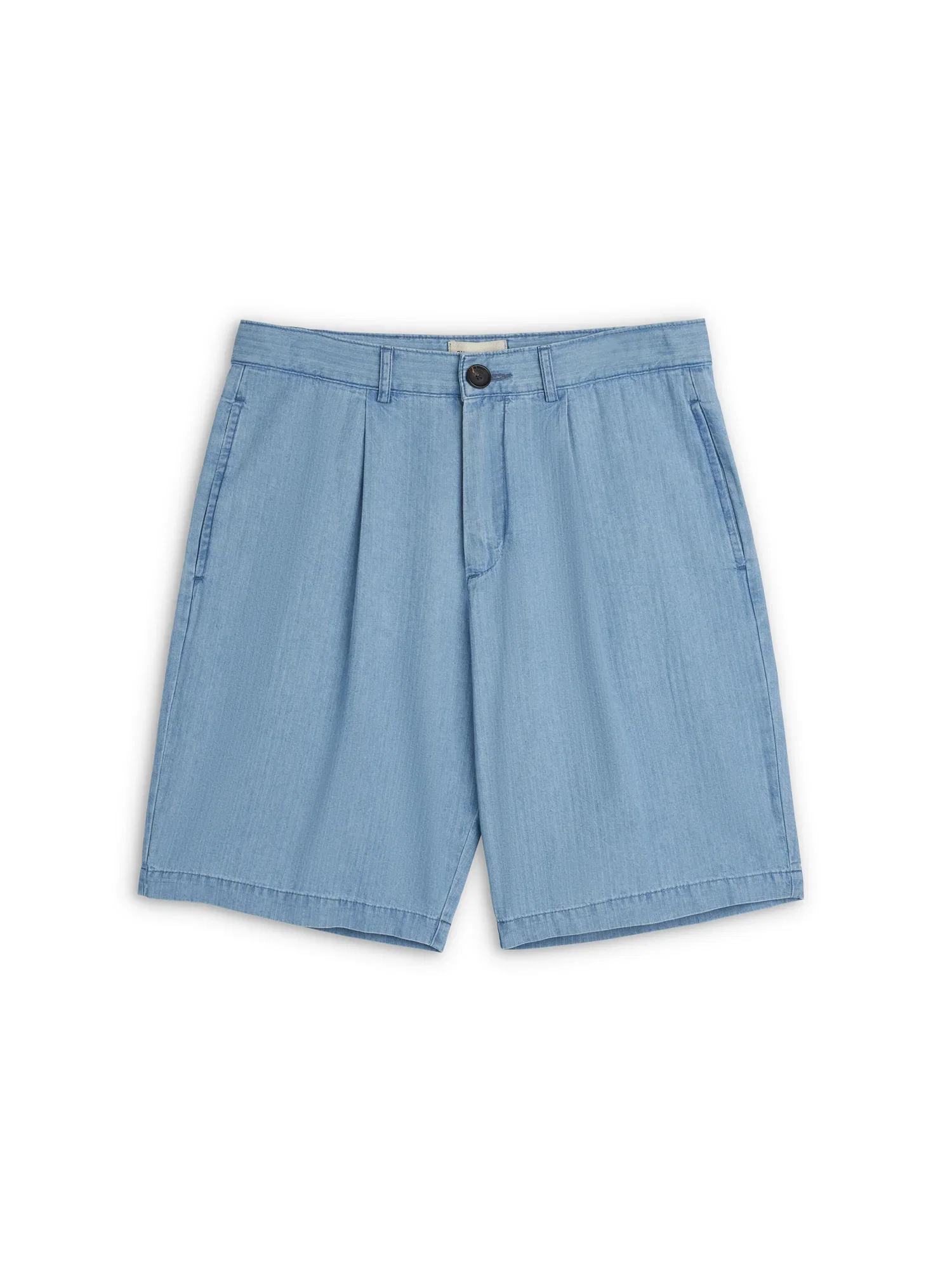 Image of Pleated Shorts Marden Indigo