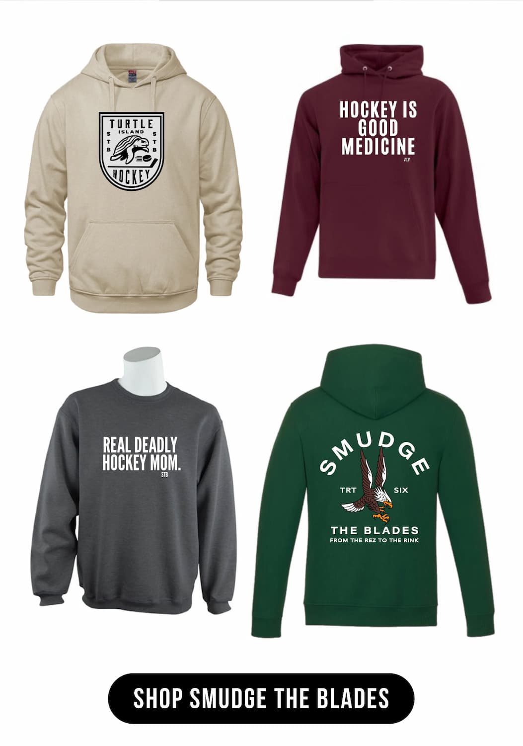 Shop Smudge the Blades Hoodies, Tees and Hats