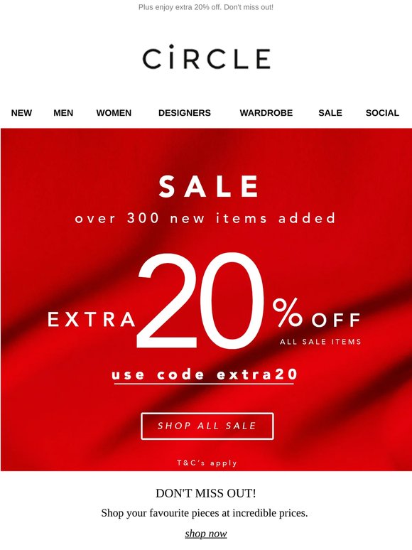 Over 300 new items added to the sale