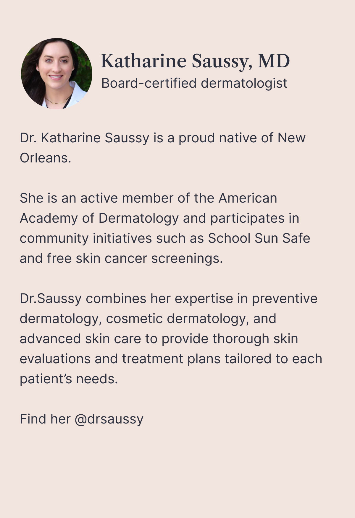 Dr saussy
