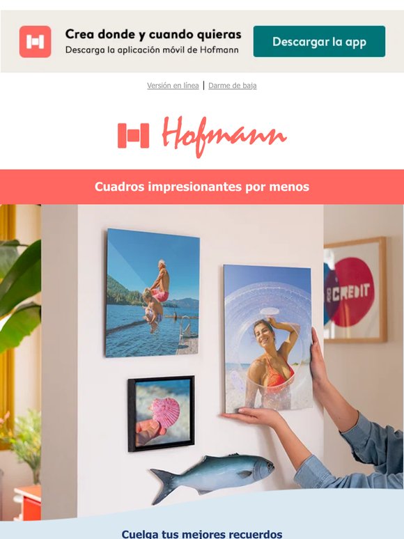 Crea cuadros con un -40% a partir de 40€ 🖼️