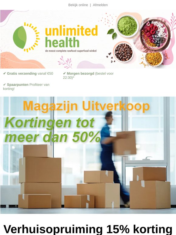 💥 15% korting op ALLES dit weekend (we gaan verhuizen) 💥