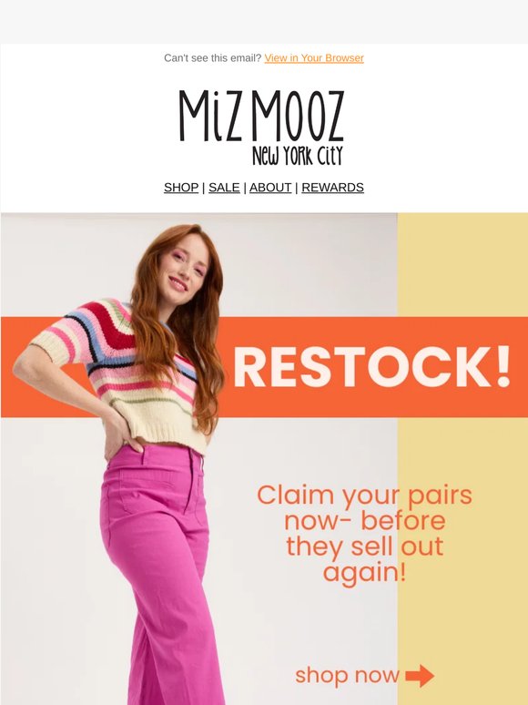 🚨 Your Wait is Over! Shop the Restock Now!