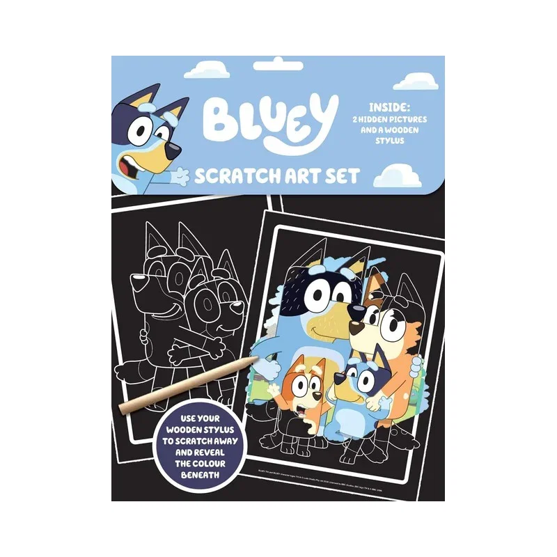 Image of Bluey Scratch Art Set
