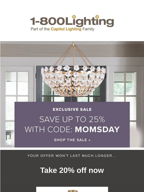 Reminder: 20% off expires tonight