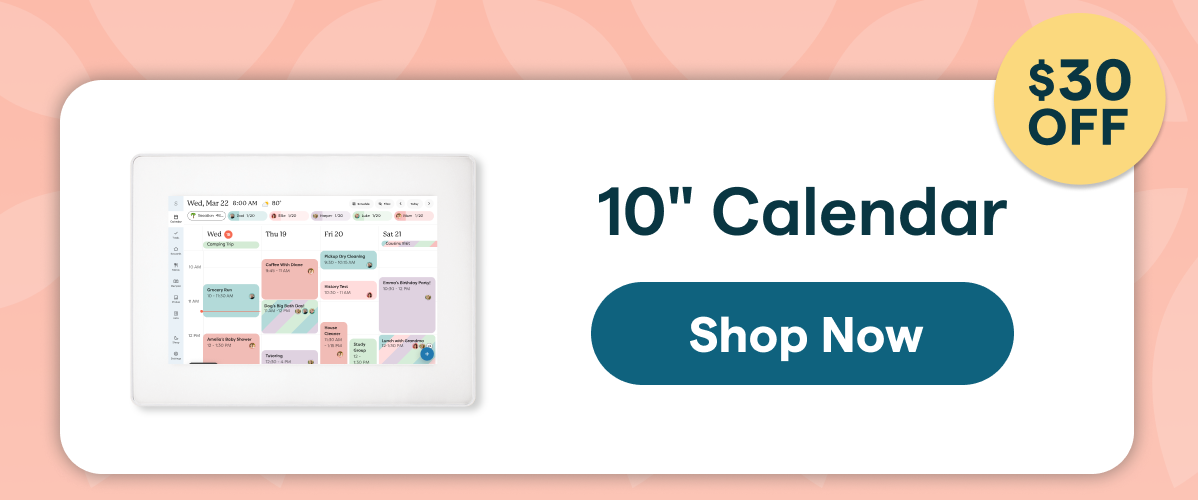 shop 10" calendar today