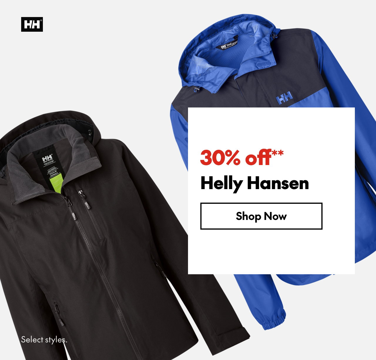 Helly Hansen
30% off
Our ticket price. Select styles.