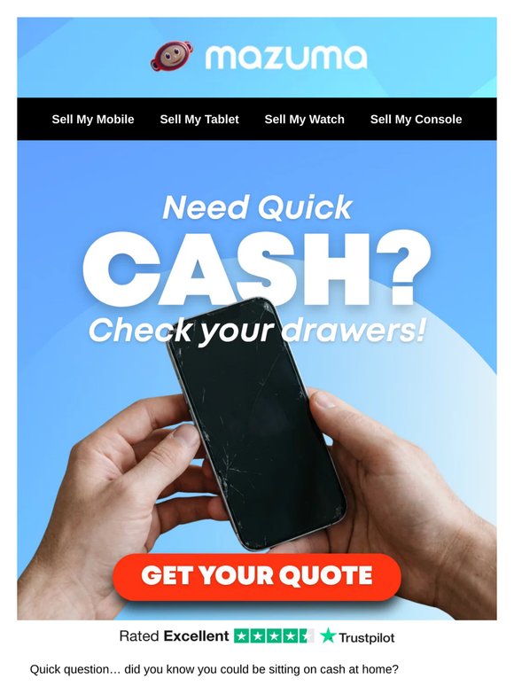 Need quick cash? Check your drawers.