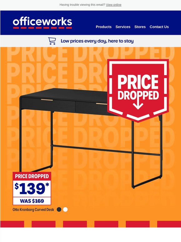 Furniture & office essentials at new lower prices