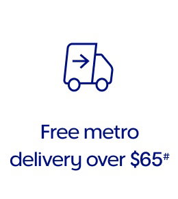 Free metro delivery over $65