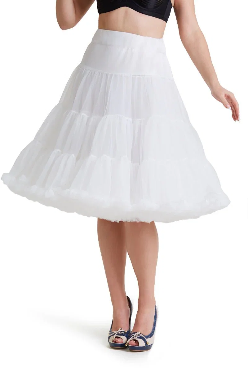 Image of Soft & Fluffy White Petticoat 25.5 Inches