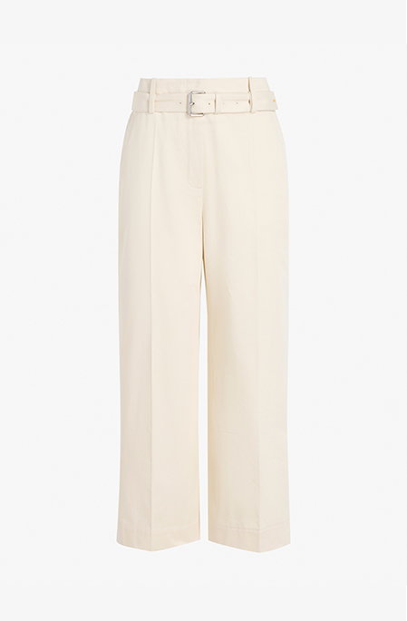 Image of Nila Pant in Cotton Drill in Marzipan