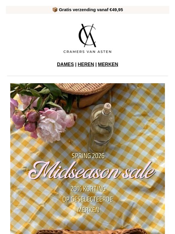 Tijd voor iets nieuws - Midseason Sale ☀️🌷