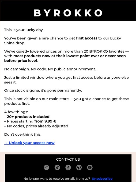 Secret access: prices from 9.99 € inside ⚠️