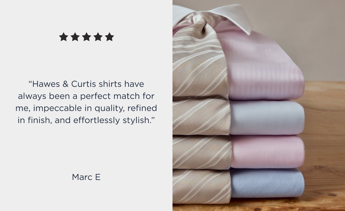 “One of the best suits I've ever bought. The quality, the fix and the overall appearance can't be beat.”