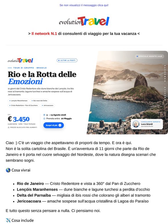 Solo 10 posti per il Brasile ad Agosto 2026 (e poi è finita)