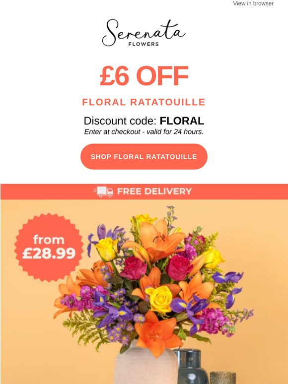 ⚡24h Flash Sale - Floral Ratatouille🌈