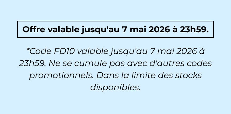 Offre valable jusqu'au 7 mai 2026 à 23h59. 1