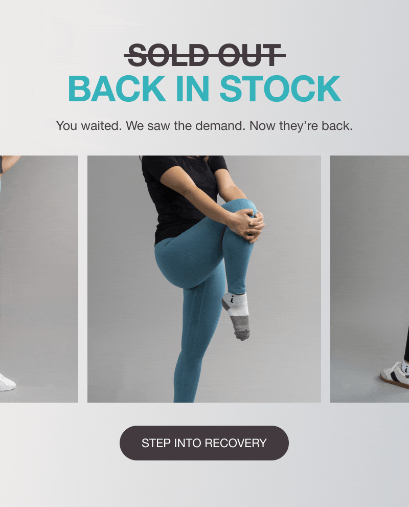 BACK IN STOCK - You waited. We saw the demand. Now they’re back. [STEP INTO RECOVERY]