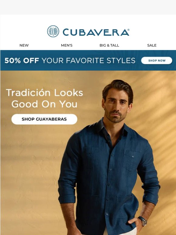 Tu Guayabera Favorita | Now 50% OFF 🌴