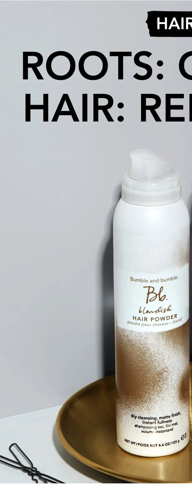 HAIR 101 | ROOTS: COVERED | HAIR: REFRESHED | Dry shampoo that refreshes in more ways than one: Cover your roots + perk up your strands with these these tinted powders that hide regrowth and absorb excess oil in an instant. | SHOP NOW