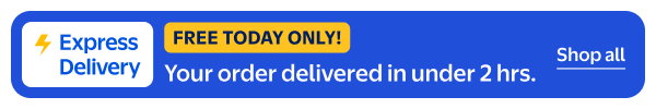 Express Delivery - FREE TODAY ONLY! Your order delivered in under 2 hrs.