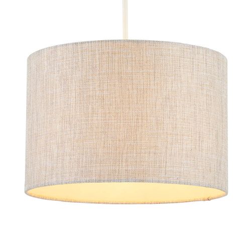 30cm Metallic Linen Easyfit Shade, Natural