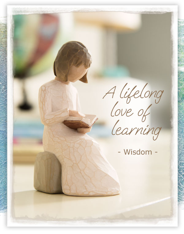 A lifelong love of learning. Wisdom Figure.