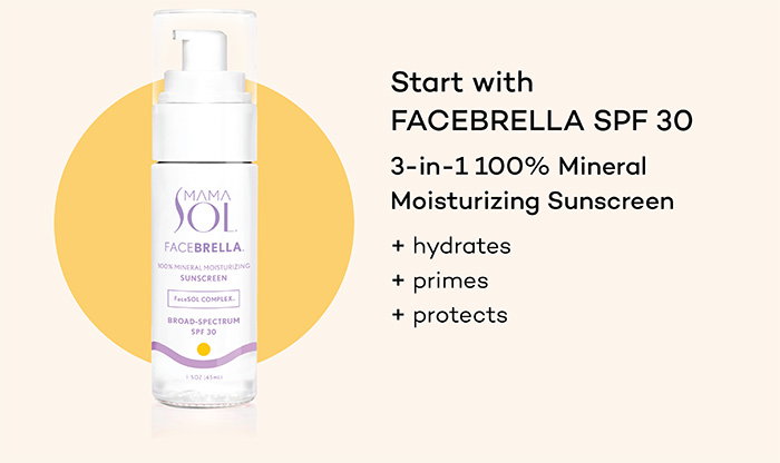 Start with FACEBRELLA SPF 30